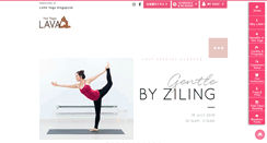 Desktop Screenshot of lava-yoga-global.com